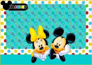 gafete minnie mickey